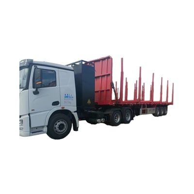 Aanpasbare platte-bedtrailer voor transport van hout/logboeken/hout