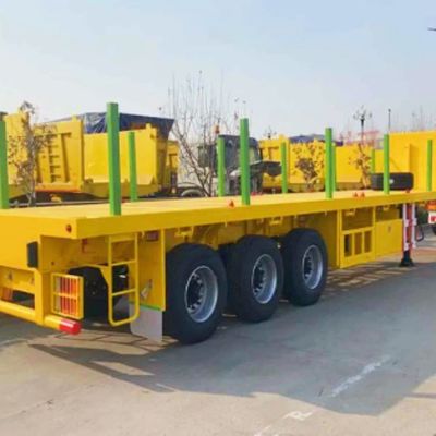 12400x2550x3500mm Aanpasbare afneembare houttransporttrailer met stalen buizen