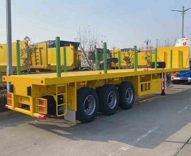 12400x2550x3500mm Aanpasbare afneembare houttransporttrailer met stalen buizen
