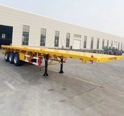 Hoge capaciteit 40ft flatbed container trailer met 3 assen en 12400x2610x1550mm Grootte