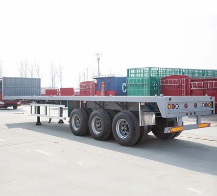 Hoge capaciteit 40ft flatbed container trailer met 3 assen en 12400x2610x1550mm Grootte