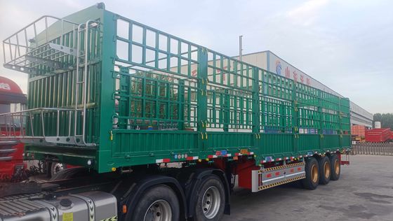 28t zwaar landingsgestel WS 2/3 Achsheining vrachthalve trailer voor het vervoer van dieren