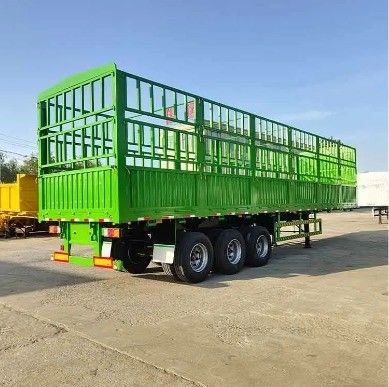 28 ton zwaar landingsgestel 3 as WS zijdekant hek half-aanhangwagen voor het vervoer van dieren