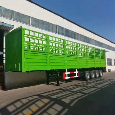 28 ton zwaar landingsgestel 3 as WS zijdekant hek half-aanhangwagen voor het vervoer van dieren