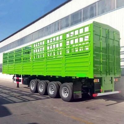 28 ton zwaar landingsgestel 3 as WS zijdekant hek half-aanhangwagen voor het vervoer van dieren
