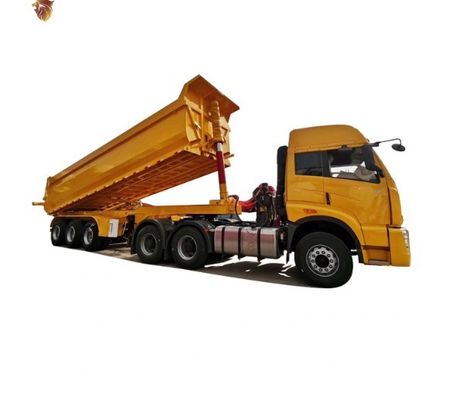 Semi-trailer voor achterste dump-stijl