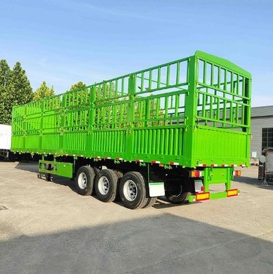 28 ton zwaar landingsgestel 3 as WS zijdekant hek half-aanhangwagen voor het vervoer van dieren