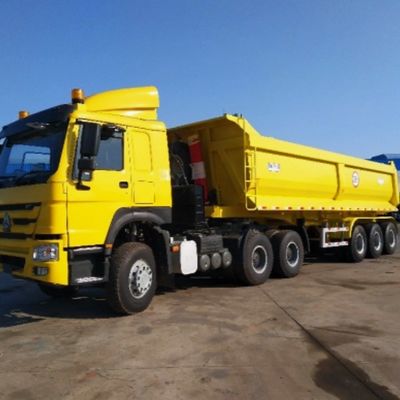 Semi-trailer voor achterste dump-stijl