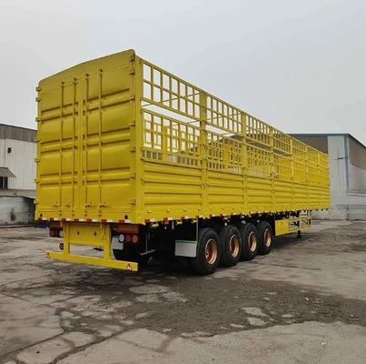 28 ton zwaar landingsgestel 3 as WS zijdekant hek half-aanhangwagen voor het vervoer van dieren