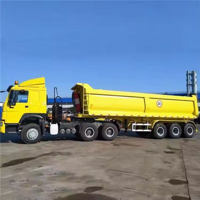 Semi-trailer voor achterste dump-stijl