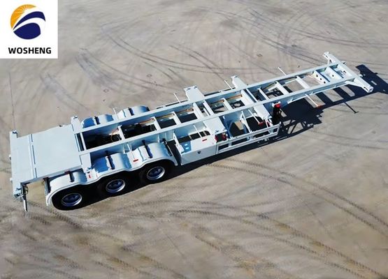 Verzoek van de klant 40ft Container Skeleton Semi-trailer voor Container Transport