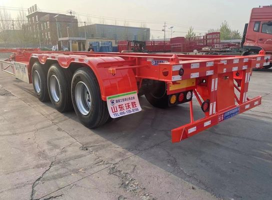 Verzoek van de klant 40ft Container Skeleton Semi-trailer voor Container Transport