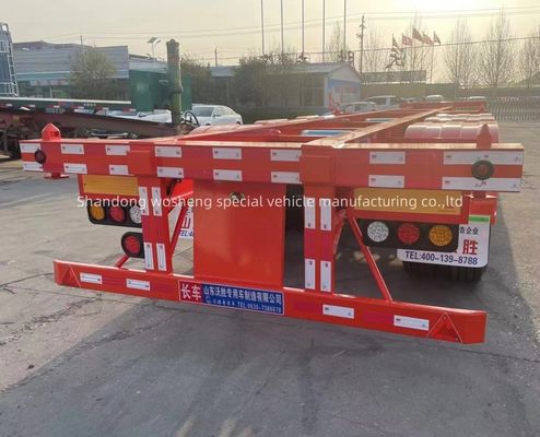 Verzoek van de klant 40ft Container Skeleton Semi-trailer voor Container Transport