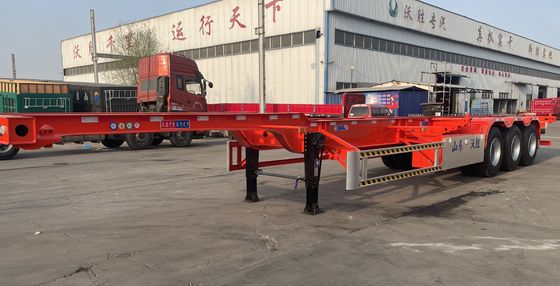 Verzoek van de klant 40ft Container Skeleton Semi-trailer voor Container Transport