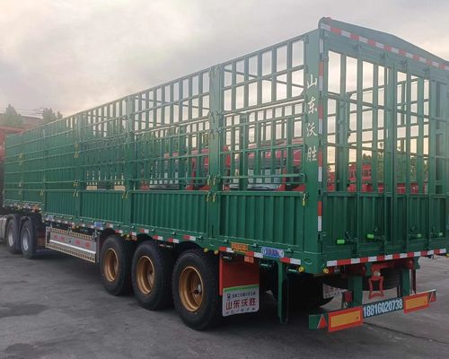 20-100 ton 3/4 Assen Zaan Staal Staak Halve aanhangwagen voor het vervoer van vee en groenten