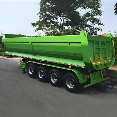 Truck Trailer met aanpasbare U-type Heavy Duty 3-8 Assen Achterste Dump Semi-Trailer