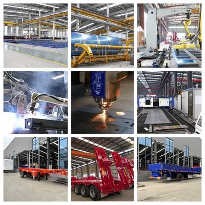 50 ton uitbreidbaar laagbed aanhangwagen verwijderbaar gooseneck lowboy half-aanhangwagen met 4 assen