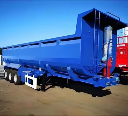 Mechanische ophanging 40-100 ton maximale nuttige lading Dump Tipper Truck Trailer voor het transport van erts