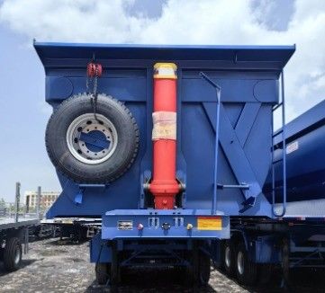 Mechanische ophanging 40-100 ton maximale nuttige lading Dump Tipper Truck Trailer voor het transport van erts