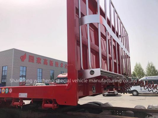 3 assen 40ft Container Flatbed Trailer Flatbed Semi-trailers voor het transport van graafmachines