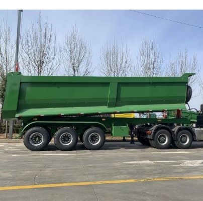 Gepersonaliseerde U-vorm 40 kubieke meter Hydraulische ophanger Achterste dumpen Semi-trailer Truck trailer