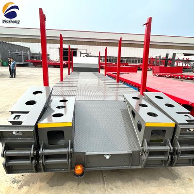 Lucht- of mechanische ophanging lage sleep aanhangwagen voor het transport van graafmachines van 60-120 ton