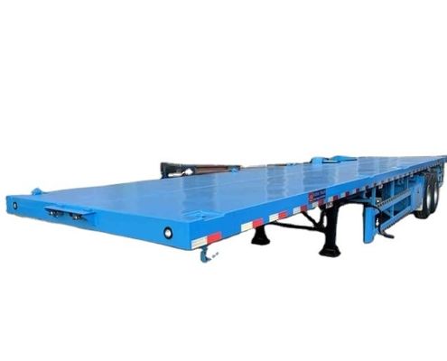 Garantie 40FT container platbed half-truck aanhangwagen met dubbel lijnremsysteem