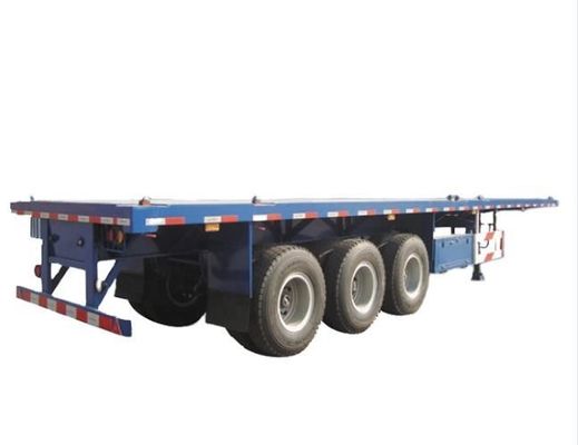 Garantie 40FT container platbed half-truck aanhangwagen met dubbel lijnremsysteem
