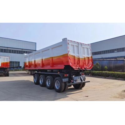 Directe hydraulische rotsmijnbouw-dump-half-aanhangwagen met mechanische ophanging