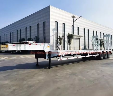 Hoge capaciteit 60-120 ton Gooseneck Low Bed Semi-trailer met goede en 3-5 ascapaciteit