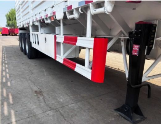 Vrachtwagen aanhangwagen hek half aanhangwagen voor het vervoer van groenten en fruit 50 ton capaciteit