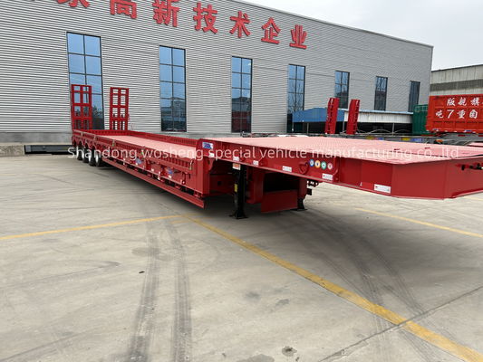 Hoge capaciteit 60-120 ton Gooseneck Low Bed Semi-trailer met goede en 3-5 ascapaciteit