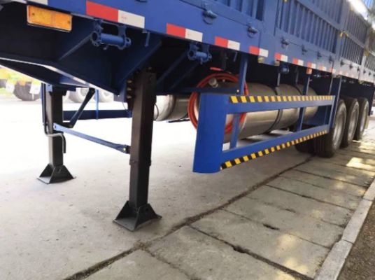80T zijdewand gesloten aanhangwagen voor het vervoer van bulkgoederen hek halve aanhangwagen 3 assen