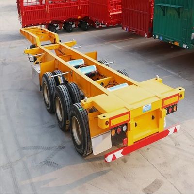 JOST 2&quot; 50mm of3.5&quot; 90mm King Pin 2024 3 axel skelet Container Chassis Semi-trailer