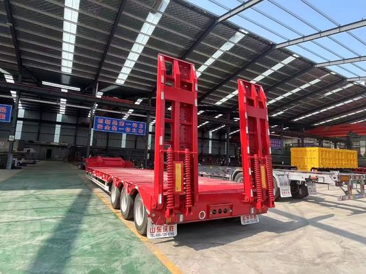 40-100TON laag laadbaar aanhangwagen voor het veilig vervoer van zwaar materieel