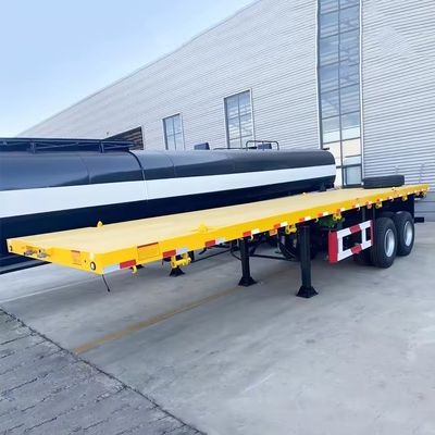 Direct verkoopt 3 assen 50T flatbed 40ft container trailer met aanpassingsopties