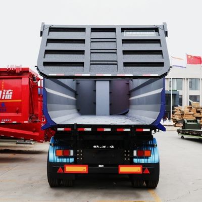 Functie vrachtvervoer Halve aanhangwagen U-type eindkoppelaar Hydraulische achterste dump aanhangwagen