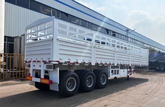 Aanpasbare halve aanhangwagen voor het transport van bulkgoederen 30-100 ton