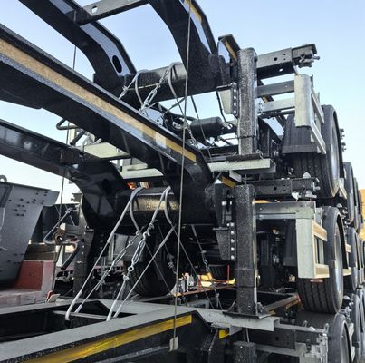 3 assen FUWA Skeleton Semi-trailer voor 50 ton maximale nuttige lading Container Chassis Semi-trailer