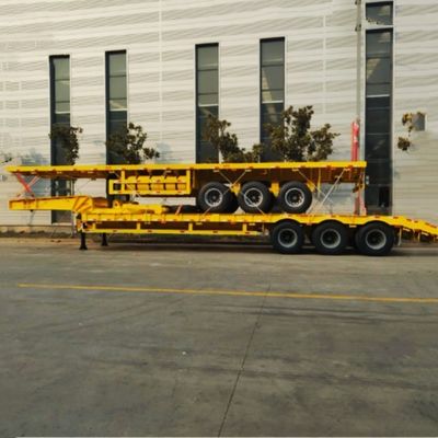 12400*2610*1550mm Truck Trailer Flatbed Semi-Trailer voor 40ft containervervoer
