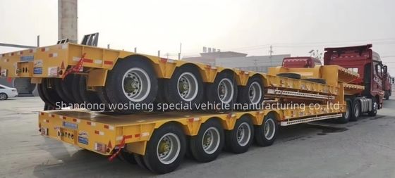 40-100 ton maximale nuttige lading laaggelegen halfrol voor het vervoer van zware machines