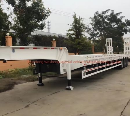 40-100 ton maximale nuttige lading laaggelegen halfrol voor het vervoer van zware machines