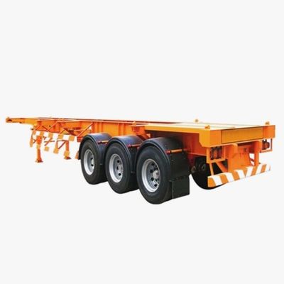 48ft platbed/skeleton terminal havencontainer scheepvaarttrailer vrachtwagen met hoofdstraal Q345B