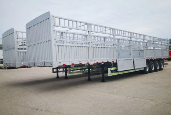 Multifunktioneel 2-assig 3-assig 4-assig hoog hek halfrol voor vrachtwagens van 40-80 ton