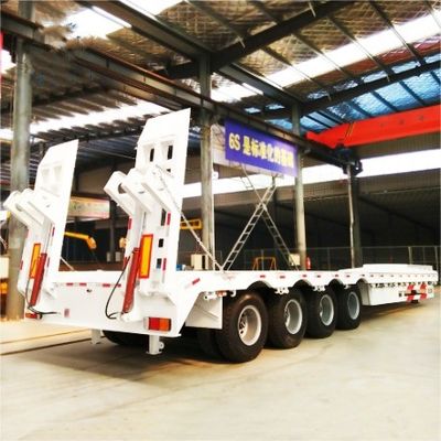 Mechanische ophanging 80 ton 100 ton laaggelegen halfrol voor het vervoer van zware machines