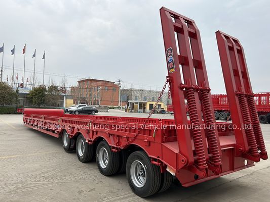 Mechanische ophanging 80 ton 100 ton laaggelegen halfrol voor het vervoer van zware machines