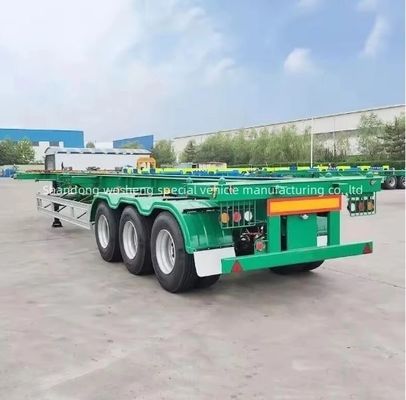 Mechanische ophanging 2as 40ft 20ft Container Chassis Skelet Truck Semi-trailer