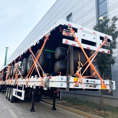 3/4 As Container Flatbed Truck Semi-trailer voor remsystemen Dual Line Braking System