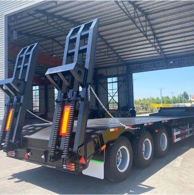 Aanpasbaar 3 4 5 Assen 50 80tons Steering Uitbreidbare Drop Lowbed Semi Truck Trailer