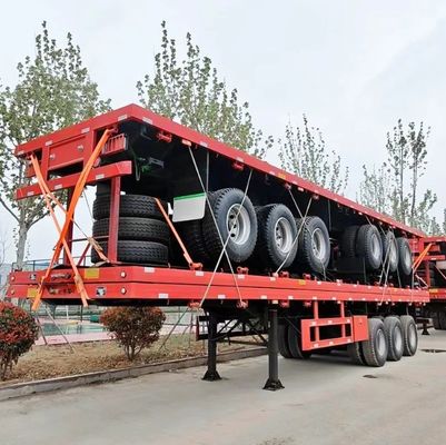 13ton*3 Assen Flatbed Semi Trailer voor het meest populaire 20FT 40FT 45FT Container Chassis